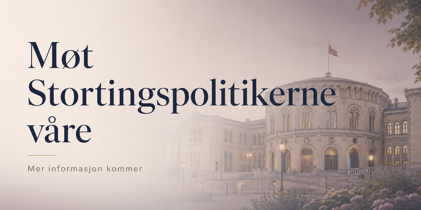 Kommer: Møt Stortingspolitikerne våre
